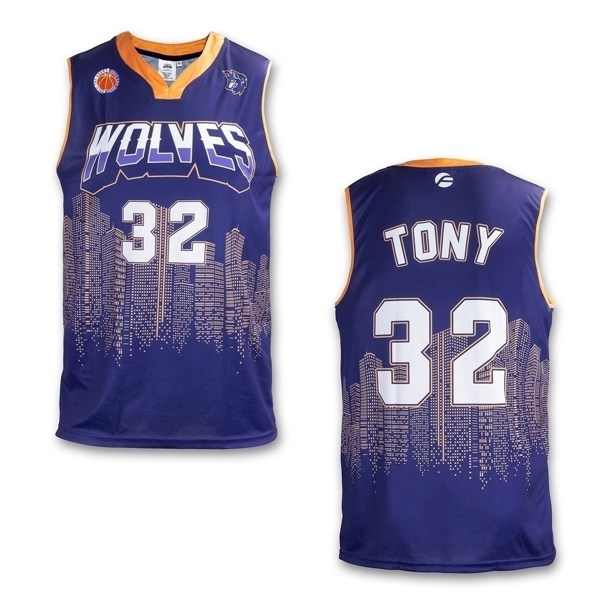 V-Neck Mens Basketball Tops - Image 2
