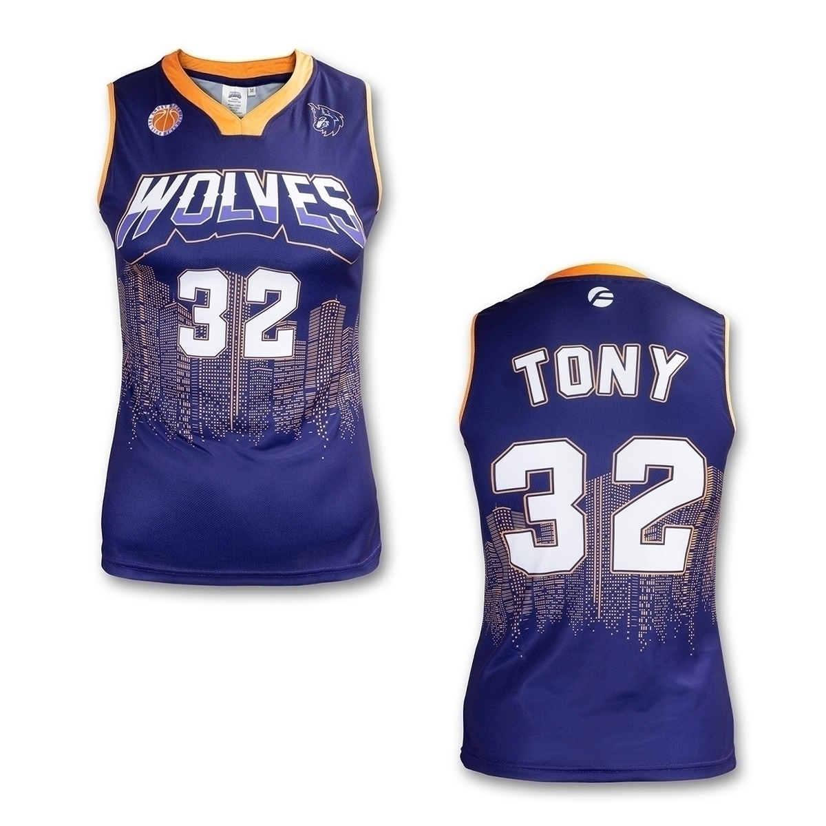 V-Neck Womens Basketball Tops - Image 2