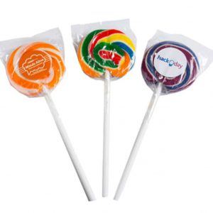 Big Candy Lollipop - 50g Candy Lollipop with Sticker Adhered