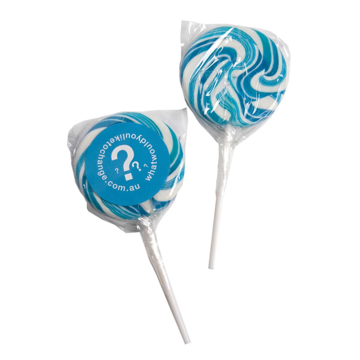 Blue-Tone Lollipops